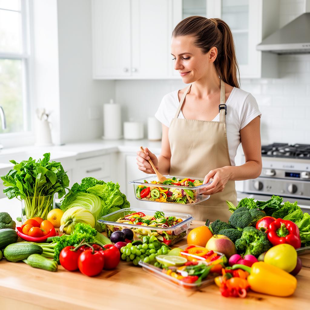 Healthy nutrition and meal prep